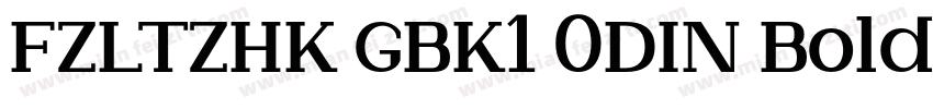 FZLTZHK GBK1 0DIN Bold字体转换